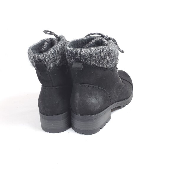 Universal Thread Women's Size 8 Combat Boots Fleece Lined Faux Suede - Picture 5 of 8